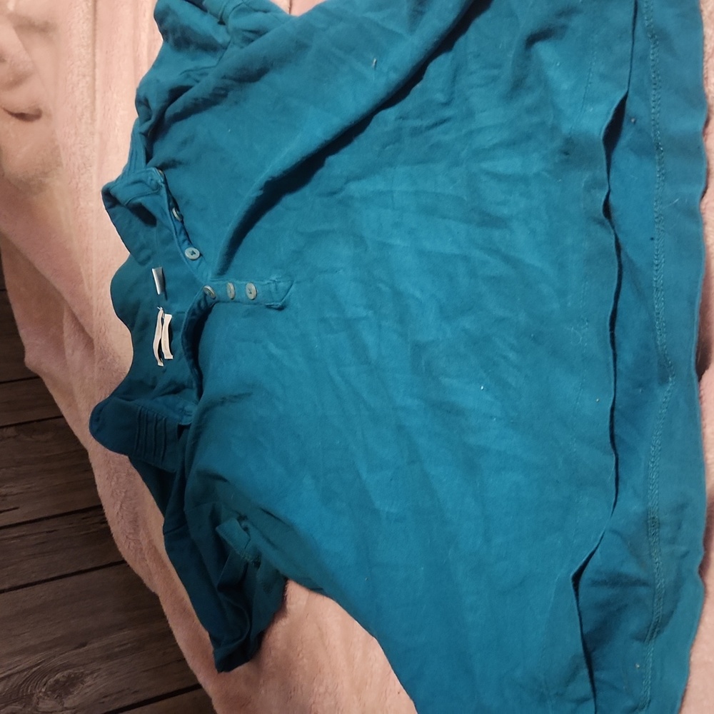 Blue button up